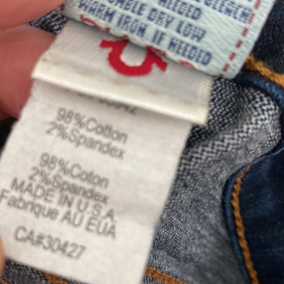 True Religion y2k jeans painted pockets excellent condition size 27 authentic - Picture 7 of 10